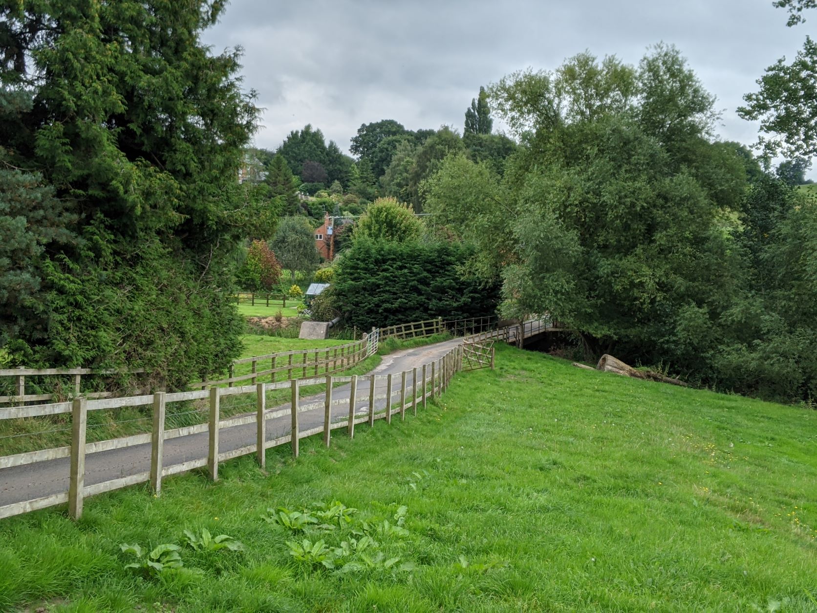 Mill Lane bridge over the Weaver, September 2021